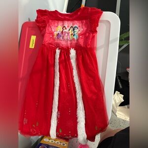 Disney Red Princess Gown with White Accents